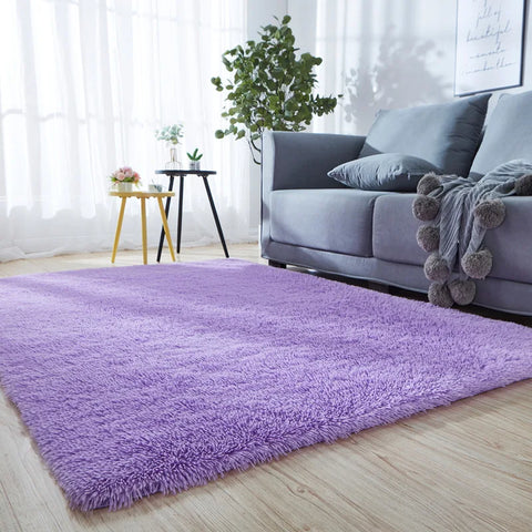 Navak Teppich Grau Schlafzimmer Wohnzimmer Heimteppich Nordischer flauschiger Plüsch Kinderzimmer Dekor Rutschfeste Matten Lounge Veranda Tisch Kaffee Großer Teppich