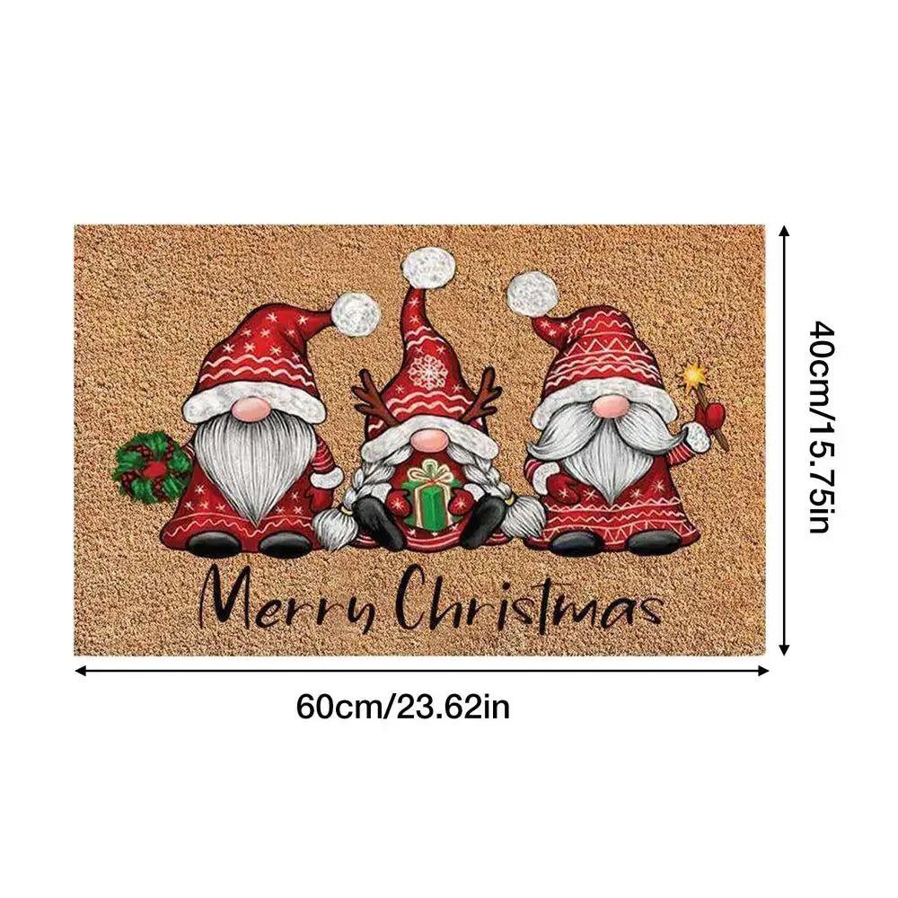 Navak Carpet Exclusive Picks Christmas Welcome Gnome Doormat Indoor Outdoor Entrance Carpet Home Decor Hallway Kitchen Living Room Floor Mat