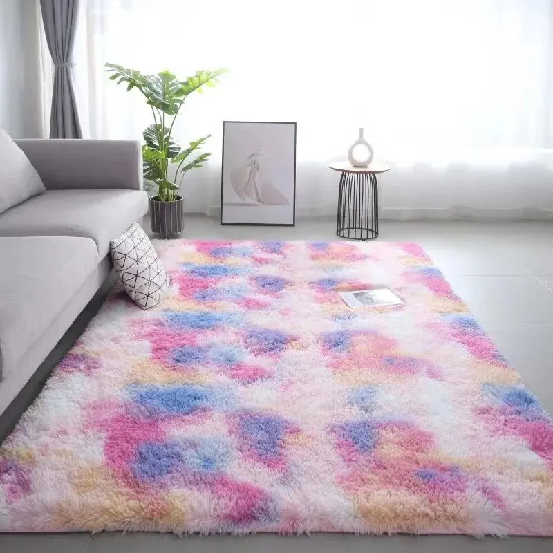 Navak Carpet Exclusive Picks Seidenwollteppiche Kinderzimmer Wohnzimmer Schlafzimmer Batikmuster rutschfest Waschbar Maschinenwaschbar Teppichmatten