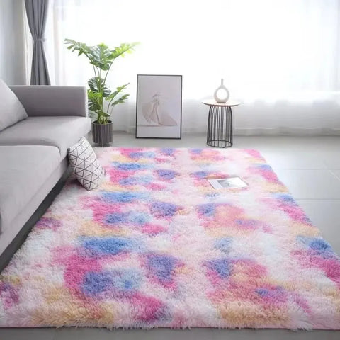 Navak Carpet Exclusive Picks Seidenwollteppiche Kinderzimmer Wohnzimmer Schlafzimmer Batikmuster rutschfest Waschbar Maschinenwaschbar Teppichmatten