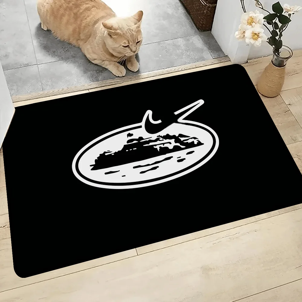 Navak Carpet Devil's Island English Floor Bathroom Mat Kids Room Bedroom Decoration Balcony Anti-Slip Doormat Living Room Bedside Area Rugs