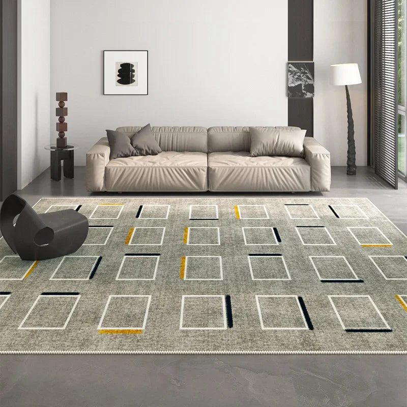 Navak Teppich, nordischer Stil, Teppiche für Wohnzimmer, waschbar, Schlafzimmer-Dekor, geometrisches Muster, luxuriöser Lounge-Teppich, große Bodenmatte für Zuhause