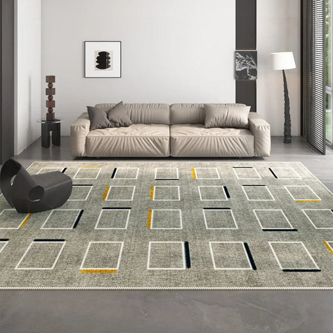 Navak Teppich, nordischer Stil, Teppiche für Wohnzimmer, waschbar, Schlafzimmer-Dekor, geometrisches Muster, luxuriöser Lounge-Teppich, große Bodenmatte für Zuhause