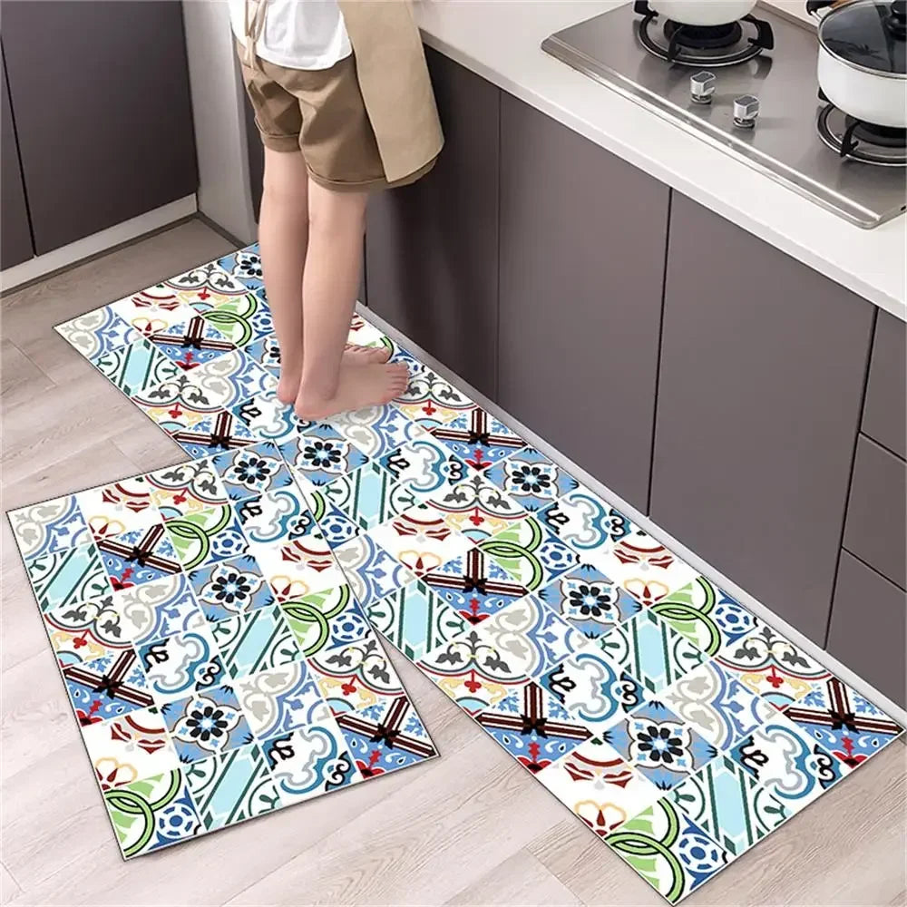 Navak Teppich, Küchenteppichmatten für Boden, Schlafzimmer, Wohnzimmer, langer Nachttisch, weicher, waschbarer Teppich, rutschfeste Fußmatte für Badezimmer, Eingang