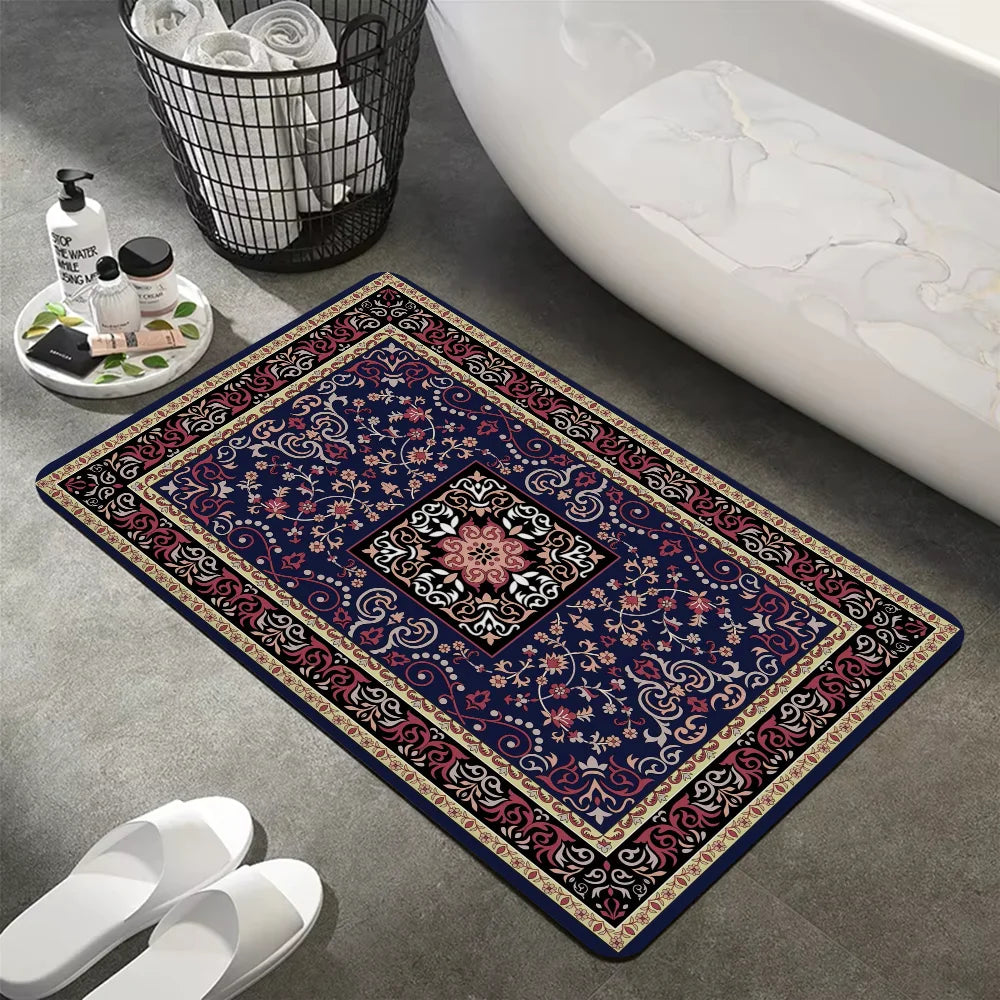 Navak Teppich Türkei Persisch Böhmische Zimmer Matten Anti-Rutsch Absorbieren Wasser Lange Streifen Kissen Schlafzimmer Matte Willkommen Fußmatte