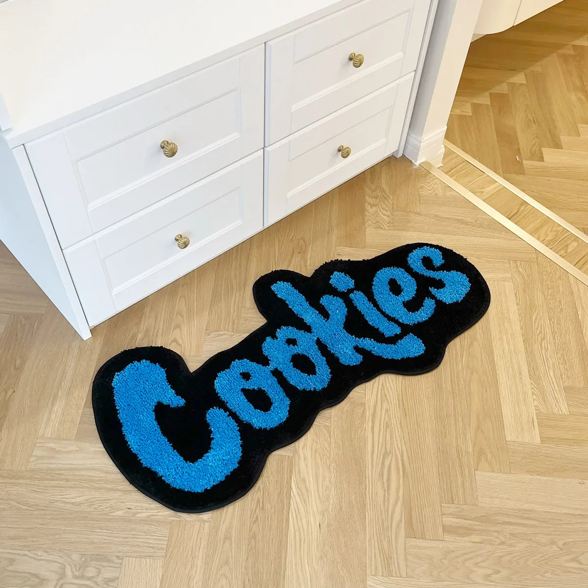 Navak Teppich, handgefertigt, Kekse, Teppich für Kinderzimmer, getufteter Teppich, Matte, weicher Plüsch, Kindergeschenk, Raumdekoration