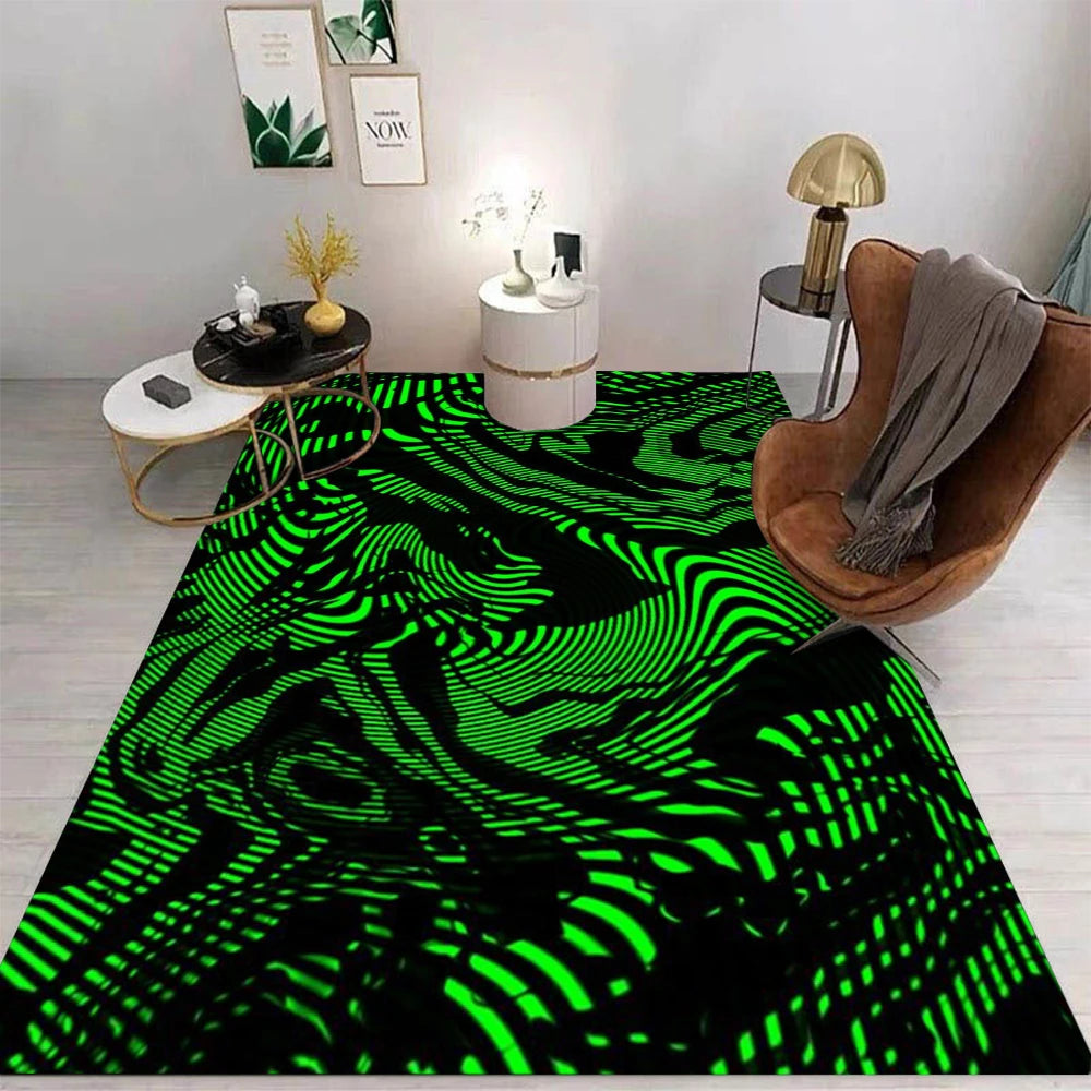 Navak Carpet Daily Picks Einfacher Teppich Cartoon Wohnzimmer Schlafzimmer Küche Sofa Tisch Balkon Teppich Rutschfeste waschbare Matte Exquisite Heimornamente