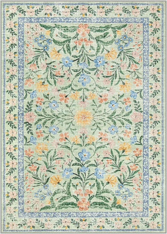 Navak Carpet Exclusive Picks Wohnzimmerteppich, orientalischer persischer mediterraner Retro-Blumenteppich, großflächige Matte, Heimdekoration