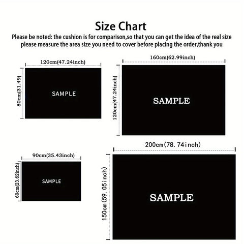Navak Carpet Kreativer Teppich, strapazierfähige Fußmatte, Stuhlmatte, Sofamatte, bequemer bedruckter Teppich, geeignet für Hotel, Balkon, Flur, Wohnzimmer