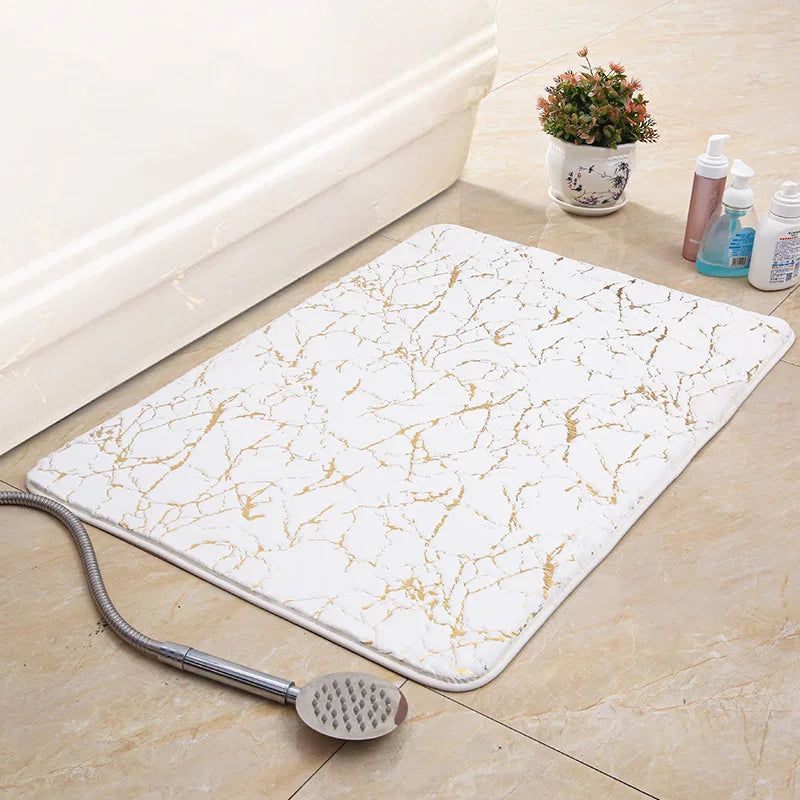 Navak Teppich-Badematte, moderner Wohnzimmerbereich, kleiner Teppich, waschbar, Schlafzimmer-Fußmatte, Badezimmer, rechteckig, rutschfest, Toilettenboden, Kunstmatte