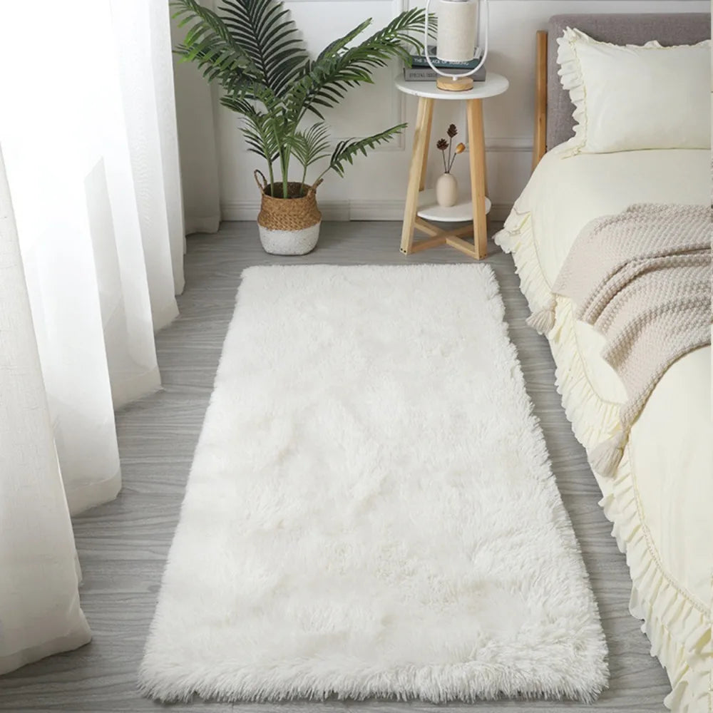 Navak Teppich, Nachttischteppiche für Kinderzimmer, süßer Mädchenboden, weiche Matte, Wohnzimmerdekoration, weiß, flauschig, groß, rosa, für Kinder, Schlafzimmerteppich