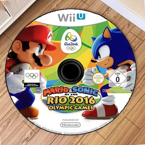 Navak Carpet Daily Picks Disney Mario Cartoon Runder Teppich Baby Krabbelmatte Kreisförmige Teppiche Wohnzimmer Schlafzimmer Fußmatte Spiel CD Heimdekoration