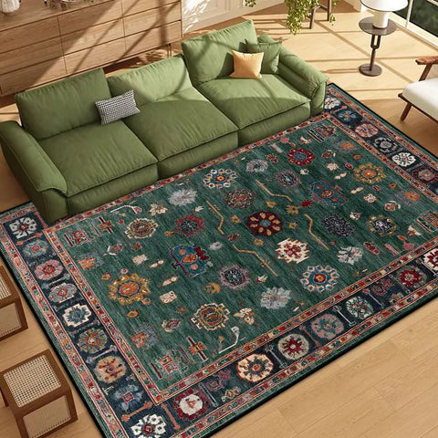 Navak-Teppich, persischer Stil, Bordüren-Design, Wohnzimmerteppich, weich, rutschfest, Schlafzimmer-Dekor-Teppich, leicht zu reinigen, Eingangstürmatte, maschinenwaschbar
