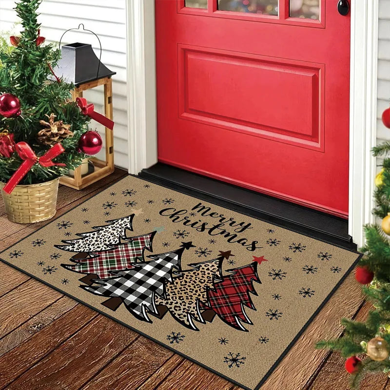 Navak Carpet Exclusive Picks Weihnachtsteppich für drinnen und draußen, rutschfeste Antifouling-Bodenmatte, dekorativer Wohnzimmerbereich, verschmutzte Bodenmatte