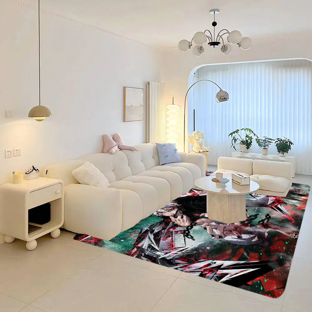 Navak Teppich Tokyo Anime Ghoul Bodenmatte er Anti-Rutsch Moderne Wohnzimmer Balkon Bedruckte Nachttischmatten
