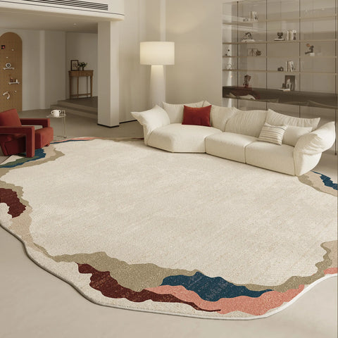 Navak Teppich, unregelmäßige Formen, Wohnzimmer-Dekoration, Teppich, moderner Stil, Teppiche für Schlafzimmer, Zuhause, dicker Plüschteppich, flauschig, weich, Lounge-Bodenmatte