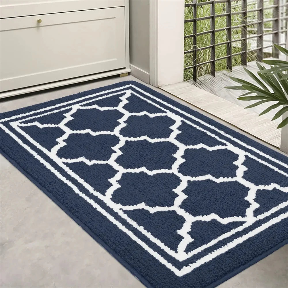 Navak Carpet Olanly Fußmatte, schmutzabweisend, für den Eingang, Fußmatte für den Außenbereich, weicher Küchenteppich, rutschfester Bodenteppich, saugfähig, Haus, Willkommens-Fußmatte
