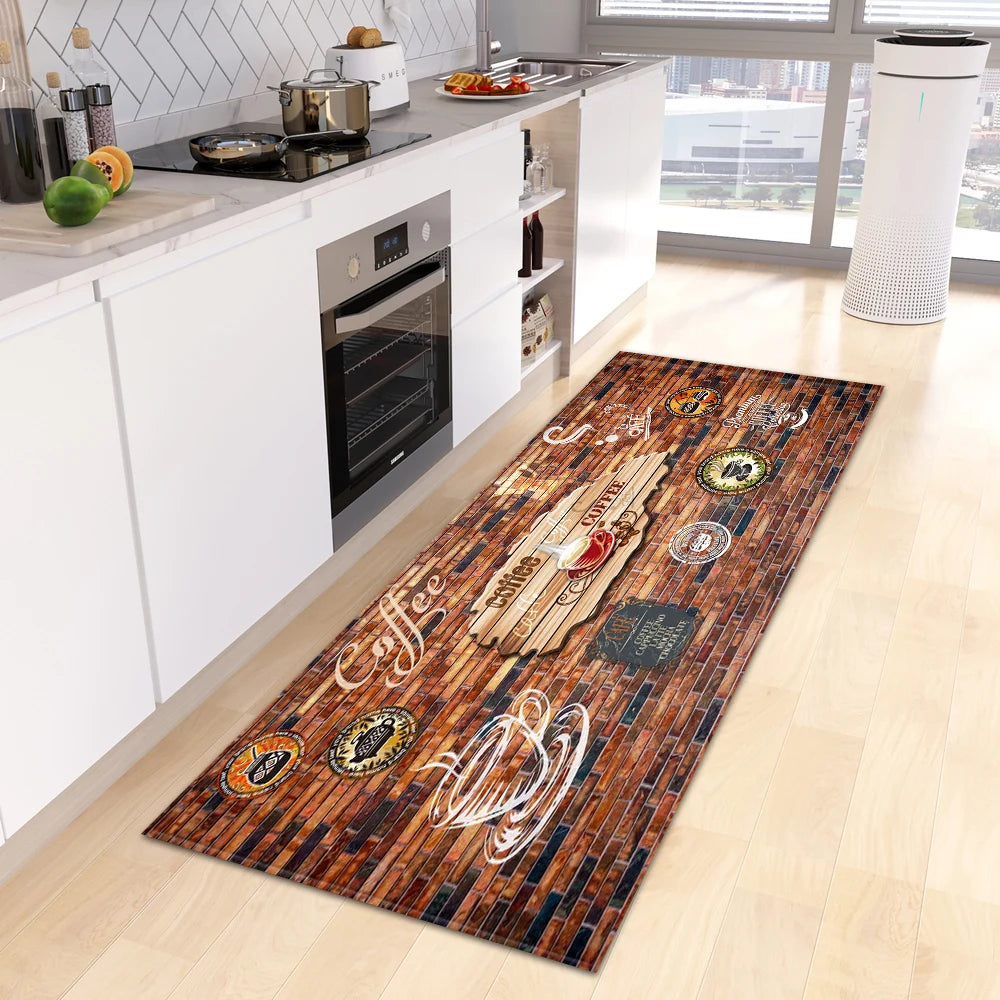 Navak Teppich Küche Bodenmatte Flur Eingang Fußmatte Home Wohnzimmer Kinder Schlafzimmer Dekoration Langer Teppich Badezimmertür Anti-Rutsch Fußteppich
