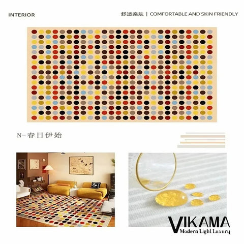 Navak Carpet Exclusive Picks Schlingenflor-Teppich, leicht, luxuriös, kariert, für Wohnzimmer, Schlafzimmer, Sofa, großer Teppich, rutschfest, waschbar, Heimdekoration