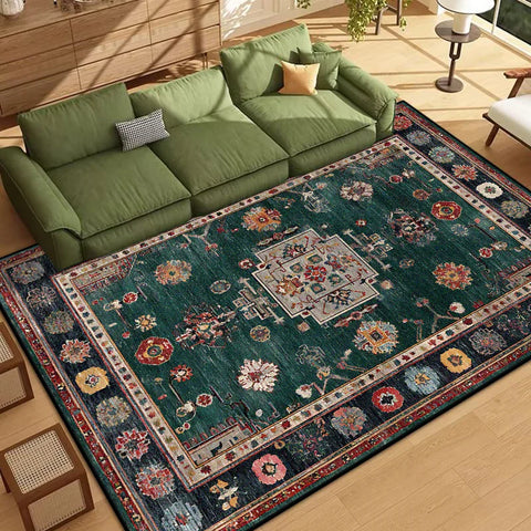 Navak-Teppich, persischer Stil, Bordüren-Design, Wohnzimmerteppich, weich, rutschfest, Schlafzimmer-Dekor-Teppich, leicht zu reinigen, Eingangstürmatte, maschinenwaschbar
