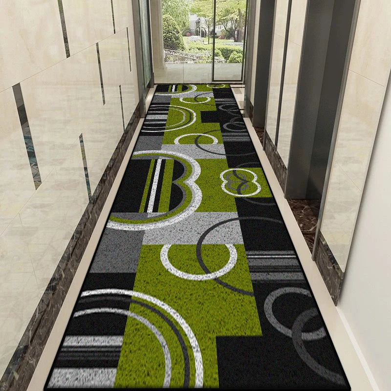 Navak Carpet Nordic Modern Style Lint-free Hallway Rug Customizable Stairs Decoration Long Carpet Antiskid Home Corridor Decor Mat Easy Clean