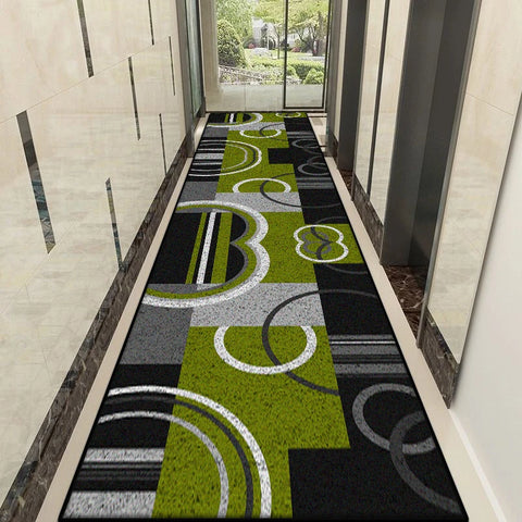 Navak Carpet Nordic Modern Style Lint-free Hallway Rug Customizable Stairs Decoration Long Carpet Antiskid Home Corridor Decor Mat Easy Clean