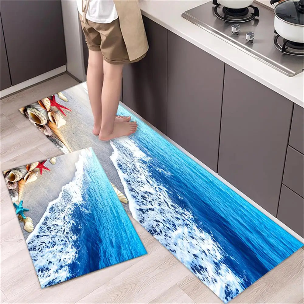 Navak Teppich, Küchenteppichmatten für Boden, Schlafzimmer, Wohnzimmer, langer Nachttisch, weicher, waschbarer Teppich, rutschfeste Fußmatte für Badezimmer, Eingang