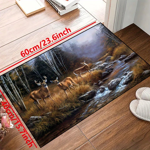 Navak Teppich, maschinenwaschbare Fußmatte aus Polyester, 1 Stück, Kristallflor-Teppich für die Dekoration von Zuhause, Wohnzimmer und Schlafzimmer