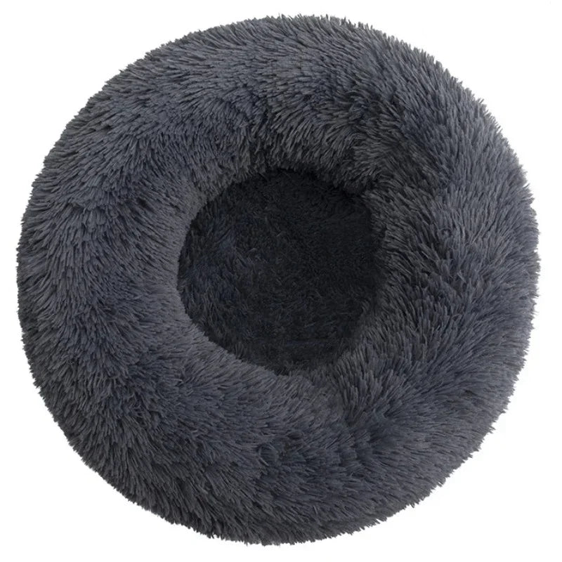 Navak Carpet 40–90 cm, rundes Haustierbett für große Hunde, superweiches Katzenbett, langes Plüsch-Hundehaus für mittelgroße Hunde, warmes Winterschlafbett