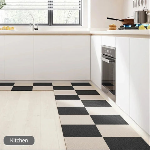 Navak Teppich 40/30/20/1 Stück Selbstklebender Anti-Rutsch-Spleißblock Bodenmatte Teppich Schlafzimmermatte Teppich Wasseraufnahme Küche Wohnzimmer Zuhause