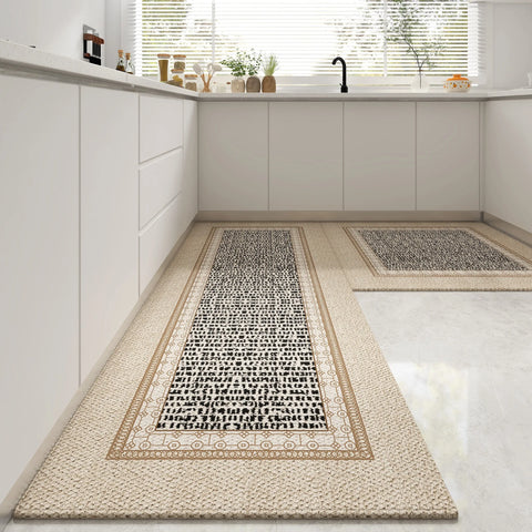 Navak Teppich, Teppich für Küche, Läufer, Teppich, rutschfeste Bodenmatte, lange Teppiche, staubdicht, elegant, minimalistischer Stil, Heimdekoration, Teppiche