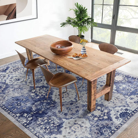 Navak Carpet Großer Vintage-Perserteppich – maschinenwaschbar, rechteckig, weich, für Wohnzimmer, Schlafzimmer, Küche, Büro, rutschfest, nicht rutschend
