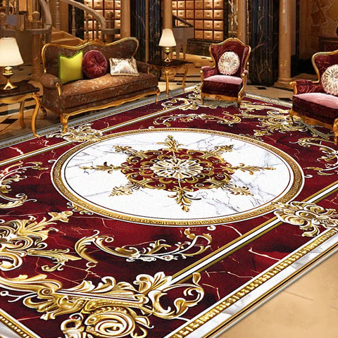 Navak Carpet Gorgeous Retro European Carpet Living Room Large Area Decoration Sofa Area Rugs for Bedroom Cloakroom Non-slip Floor Mats Ковер