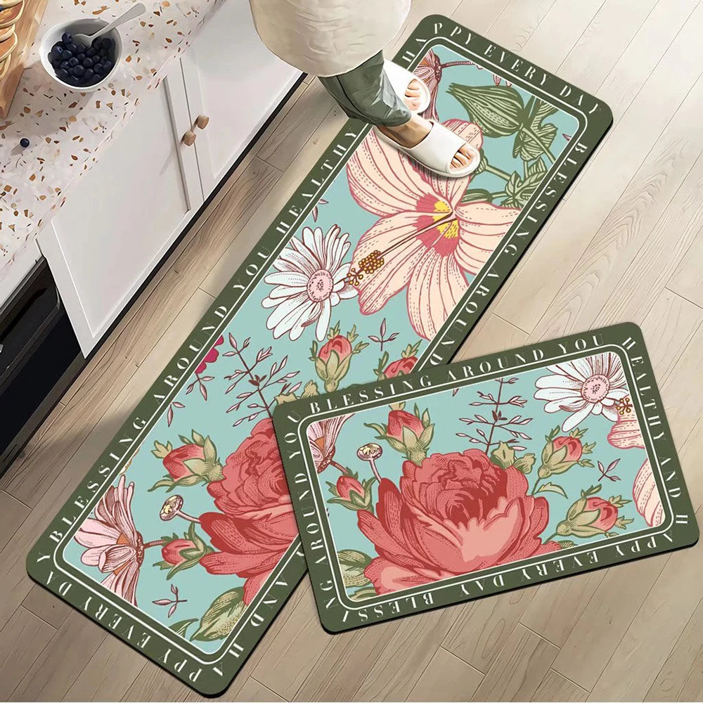 Navak Teppich Saugfähiger Küchenteppich Rutschfeste Bodenmatte Absorbiert Öl Küche Langer Bereich Teppich Schlafzimmer Teppich Eingang Fußmatte Home Decor Zimmer Tapis