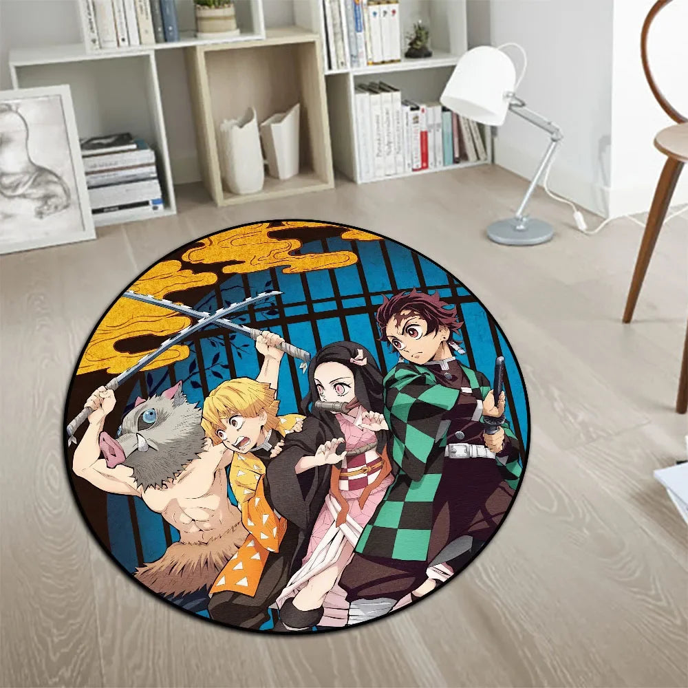 Navak-Teppich, Teppich, Anime-Dämonentöter, Nezuko Kokushibou, Tanjirou Kanroji, Kochou, Gokudera Makoto, kreativer bedruckter Teppich für die Inneneinrichtung