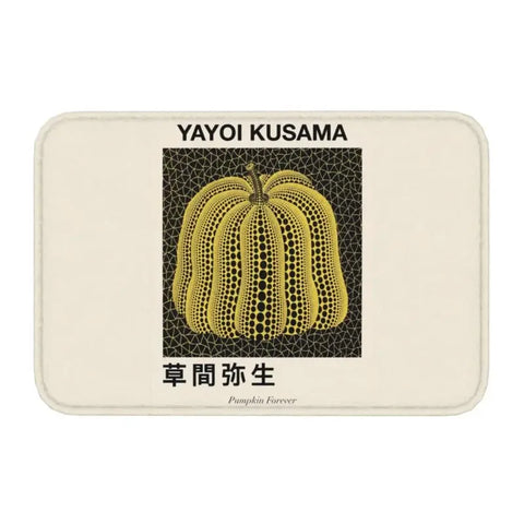 Navak Carpet Custom Yayoi Kusama Abstrakte Malerei Fußmatte Rutschfeste Eingangsbereich Badezimmer Küche Tür Bodenmatte Garage Teppich Fußpolster