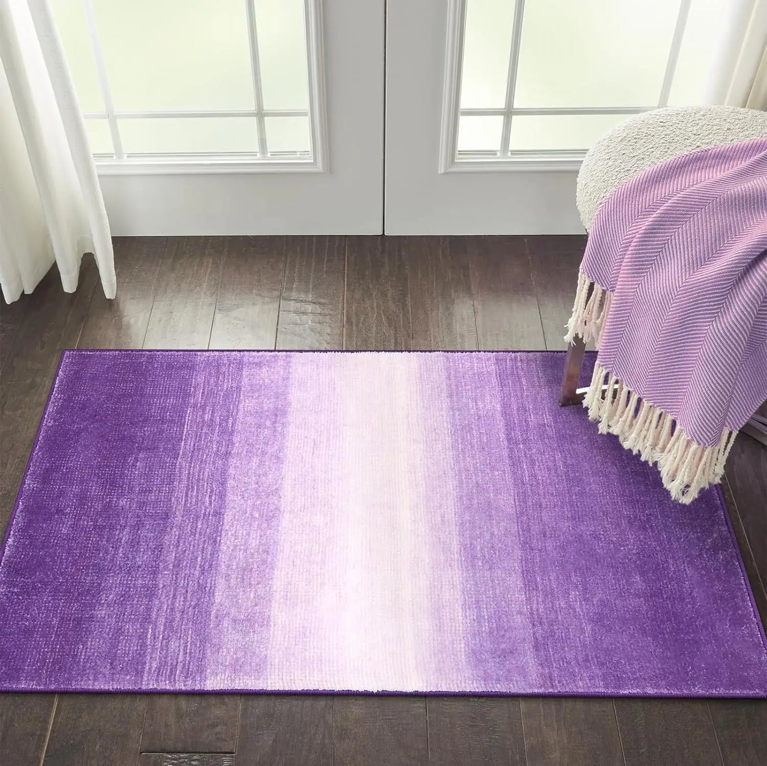 Navak Carpet Exclusive Picks 1 Stück Moderner Farbverlauf-Kristall-Samtteppich, süße Mädchenzimmer-Dekorationsdecke, rutschfeste Eingangs-Fußmatte, Heimdekoration