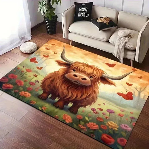 Navak Carpet 1 Stück Küchenteppich mit Hühnermuster, rutschfeste Fußmatten für Zuhause, Pop-Design, Badezimmerteppiche, Badematte, Teppich für Zuhause, Waschbecken, Wäschedekor