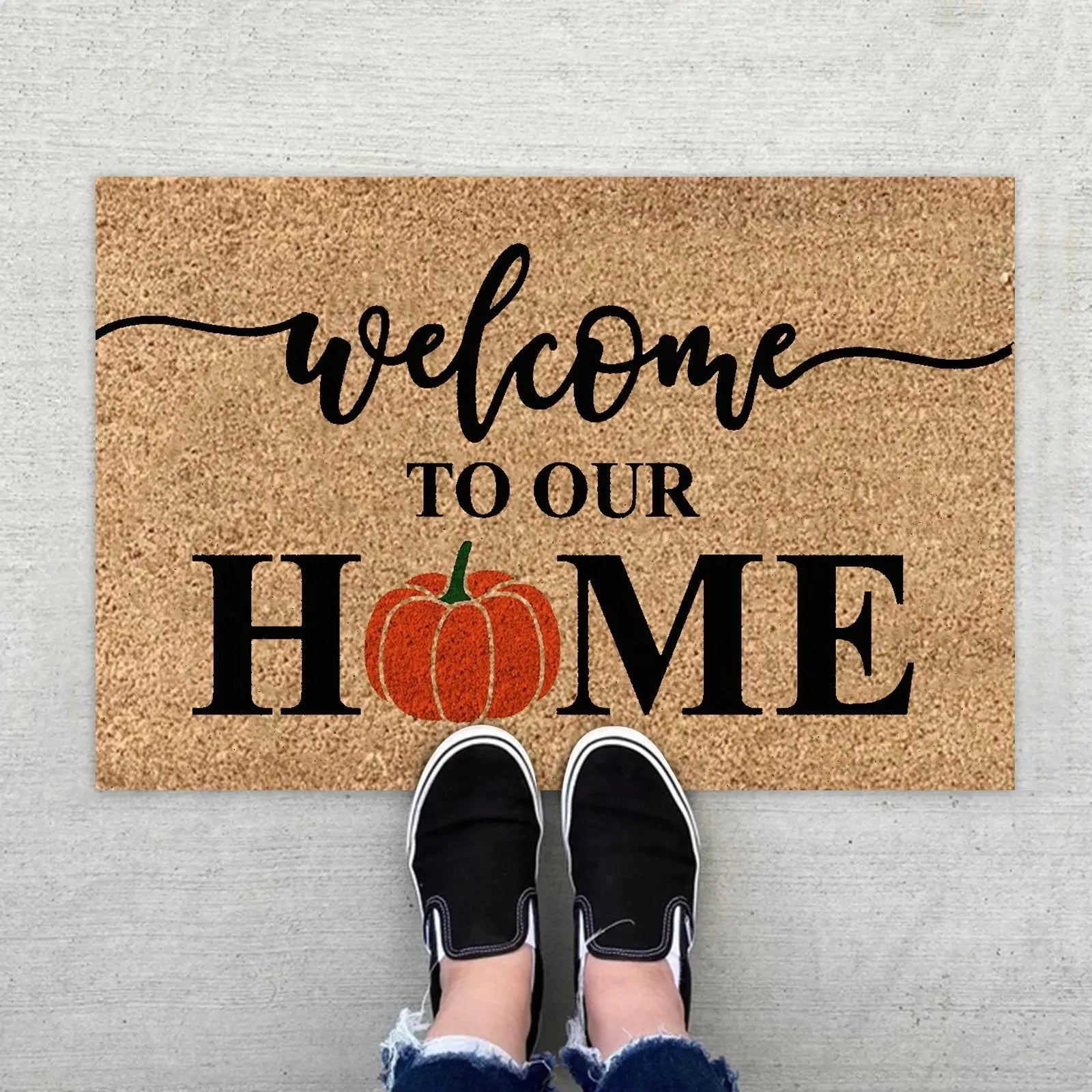 Navak Carpet Daily Picks DISNEY Sofa Herbst Willkommen Teppich Tür Kürbis Boden Herbst Jahreszeitliche Matte Thanksgiving Halloween Indoor Fuzzy Teppiche Dekorieren