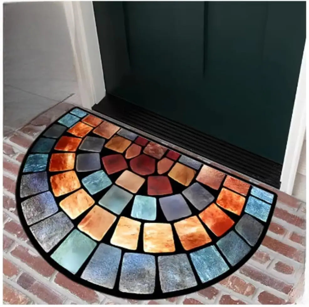 Navak Carpet Exclusive Picks 1PC Retro Pattern Welcome Door Mat Indoor And Outdoor Carpet Home Decoration Bedroom And Kitchen Anti-Slip Floor Mat