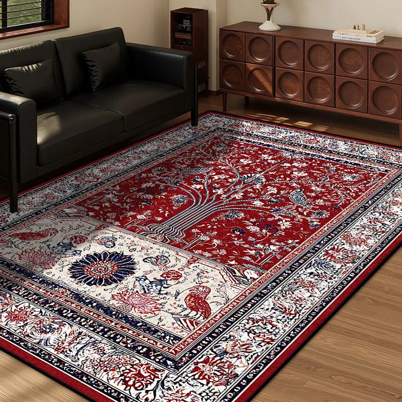 Navak Carpet Persian Style Retro Decoration Home Living Room Rug Large Size Non-slip Entrance Door Mats Easy Cleaning Soft Bedroom Carpet