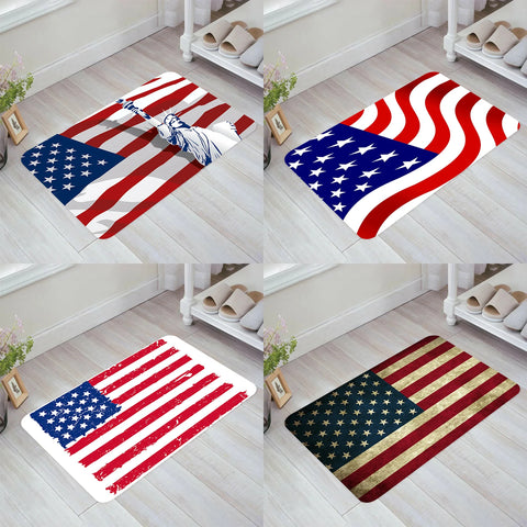 Navak Teppich Flagge der amerikanischen Bodenmatte Teppiche Zimmer Matten Teppiche Home Fußmatte Eingangstür Küche Teppich Balkon Fuß Teppich Badezimmer Badehaus