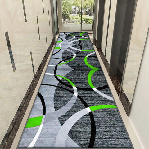 Navak Carpet Nordic Modern Style Lint-free Hallway Rug Customizable Stairs Decoration Long Carpet Antiskid Home Corridor Decor Mat Easy Clean