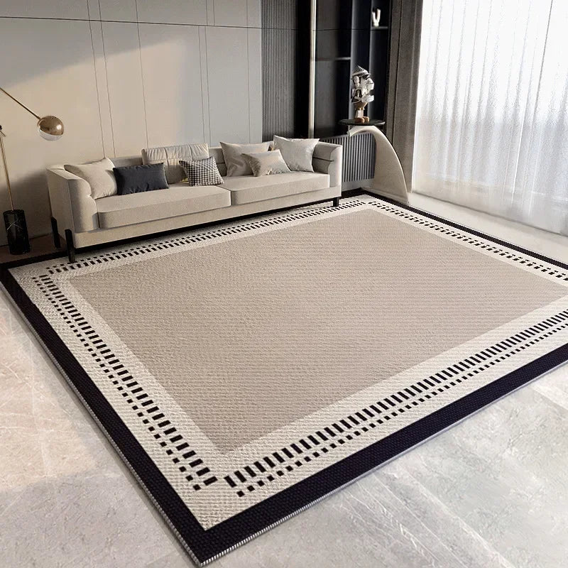 Navak Carpet Exclusive Picks Cremefarbener Schlafzimmerteppich, schlichter Bett-/Tischkissenteppich, leichter Luxus-Wohnzimmerteppich, komplettes Sofa, Kaffee, Heimdekoration