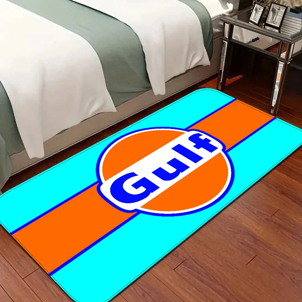 Navak Teppich G-Gulf Racing Auto Zimmer Matten er Anti-Rutsch Modern Wohnzimmer Balkon Bedruckt Willkommen Teppich