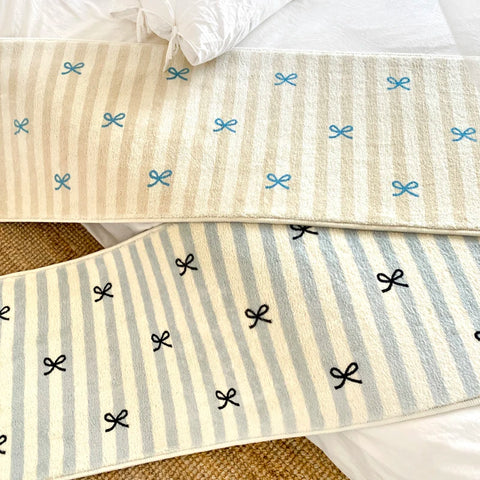 Navak Carpet Exclusive Picks Teppich mit Schleife, Kaschmir-Imitation, bequem, isolierend, warm, für Schlafzimmer, Bettdecke, Mädchen, Bettmatte, Erkerfensterdecke, Heimdekoration