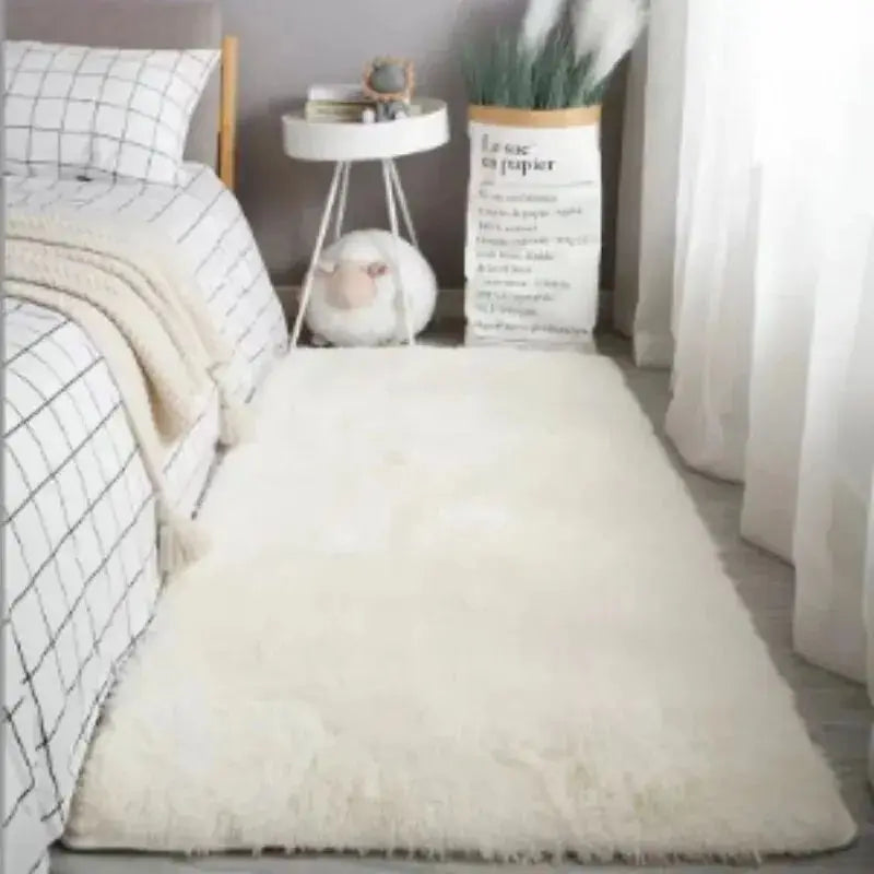 Navak Carpet Exclusive Picks Flauschiger Shaggy-Schlafzimmerbereich aus Seide und Wolle, rutschfeste Shaggy-Teppiche, maschinenwaschbar, weich, Shaggy-Teppiche, moderne, weiche Plüschteppiche