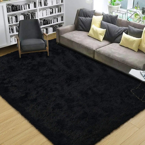 Navak Teppich, flauschige Teppiche für Schlafzimmer, flauschige Teppiche für Wohnzimmer, weicher Kinderteppich, rutschfeste Teppiche für Hartholzböden, Raumdekoration