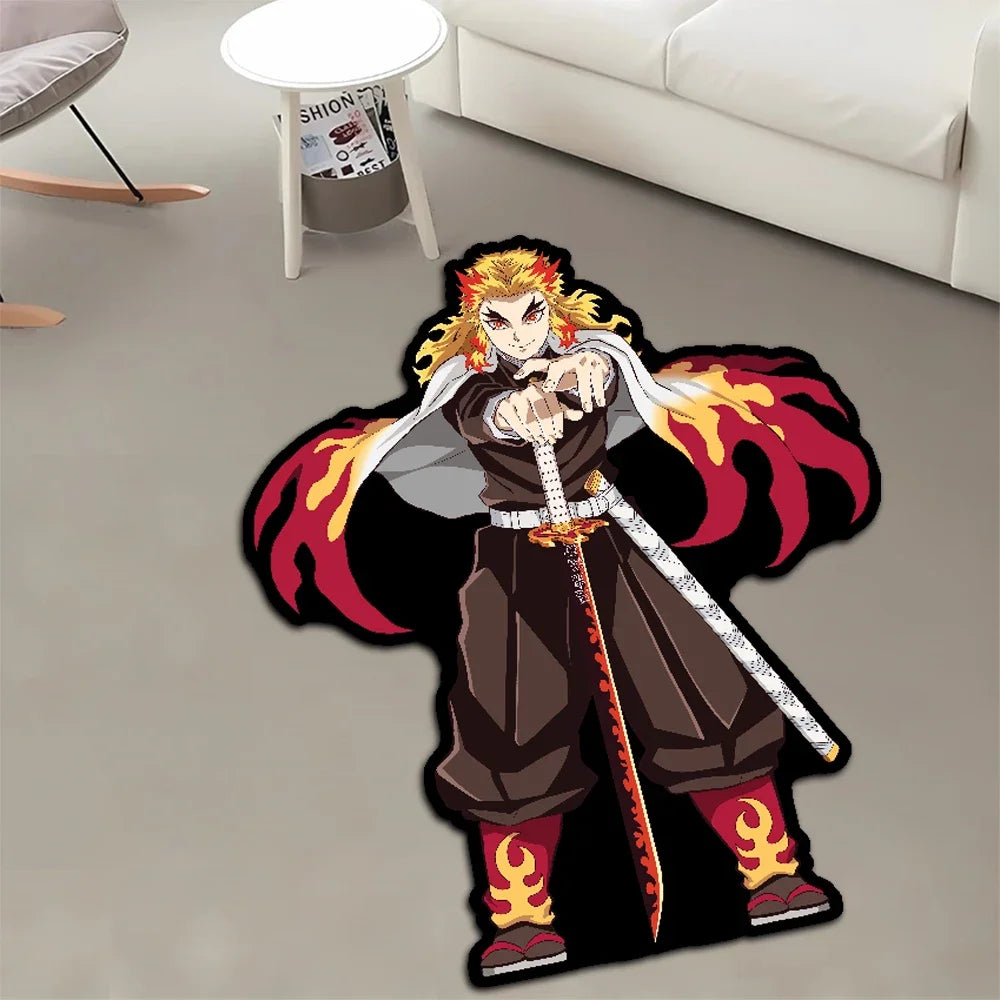 Navak-Teppich, Teppich, Anime-Dämonentöter, Nezuko Kokushibou, Tanjirou Kanroji, Kochou, Gokudera Makoto, kreativer bedruckter Teppich für die Inneneinrichtung