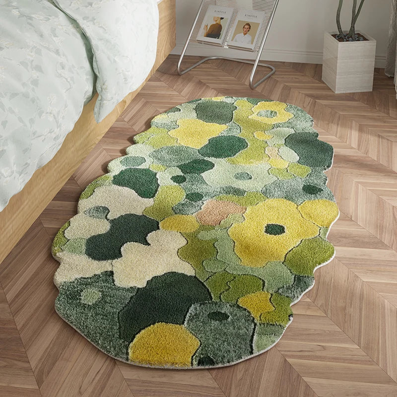 Navak Teppich, nordischer Stil, Schlafzimmer-Dekor, Teppich, Zuhause, flauschiger, weicher Teppich, unregelmäßige Formen, Teppiche für Wohnzimmer, dicke Plüsch-Bodenmatte am Bett